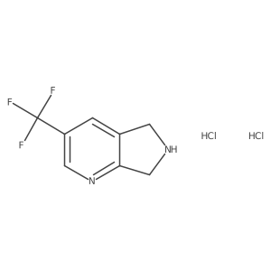 3-(Trifluoromethyl)-6,7-dihydro-5H-pyrrolo[3,4-b]pyridine dihydrochloride结构式
