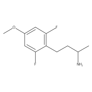 (2S)-4-(2,6-difluoro-4-methoxyphenyl)butan-2-amine结构式