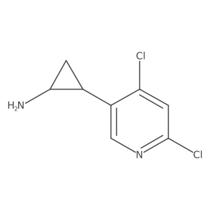 rac-(1R,2S)-2-(4,6-dichloropyridin-3-yl)cyclopropan-1-amine Structure