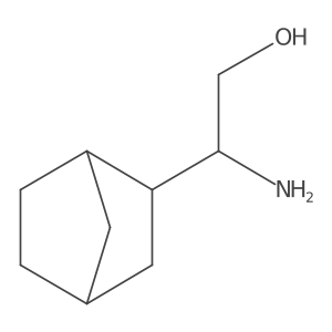 (2S)-2-amino-2-{bicyclo[2.2.1]heptan-2-yl}ethan-1-ol结构式