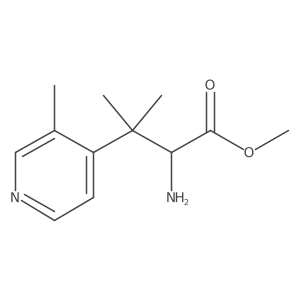 Methyl 2-amino-3-methyl-3-(3-methylpyridin-4-yl)butanoate结构式