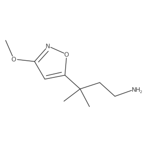 3-(3-Methoxy-1,2-oxazol-5-yl)-3-methylbutan-1-amine结构式