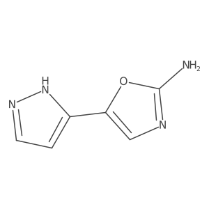 5-(1H-pyrazol-3-yl)-1,3-oxazol-2-amine Structure