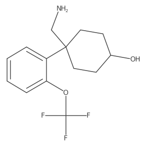 4-(Aminomethyl)-4-[2-(trifluoromethoxy)phenyl]cyclohexan-1-ol Structure