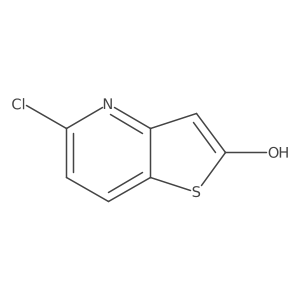 5-Chlorothieno[3,2-b]pyridin-2-ol结构式
