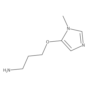 3-[(1-methyl-1H-imidazol-5-yl)oxy]propan-1-amine Structure