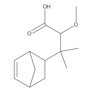 3-{Bicyclo[2.2.1]hept-5-en-2-yl}-2-methoxy-3-methylbutanoic acid结构式