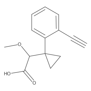2-[1-(2-Ethynylphenyl)cyclopropyl]-2-methoxyacetic acid结构式