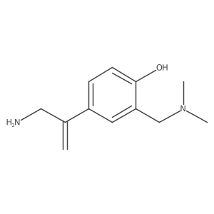 4-(3-Aminoprop-1-en-2-yl)-2-[(dimethylamino)methyl]phenol Structure