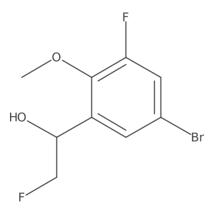 1-(5-Bromo-3-fluoro-2-methoxyphenyl)-2-fluoroethan-1-ol Structure