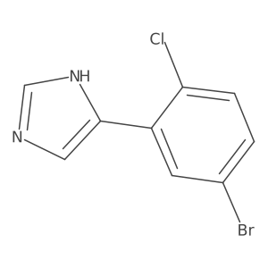 4-(5-bromo-2-chlorophenyl)-1H-imidazole Structure