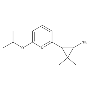 2,2-Dimethyl-3-[6-(propan-2-yloxy)pyridin-2-yl]cyclopropan-1-amine结构式