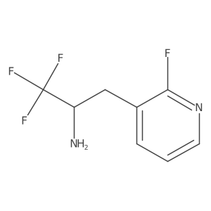 1,1,1-Trifluoro-3-(2-fluoropyridin-3-yl)propan-2-amine Structure