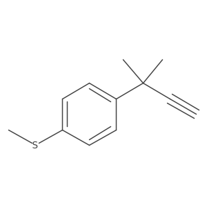 1-(2-Methylbut-3-yn-2-yl)-4-(methylsulfanyl)benzene Structure