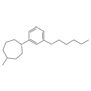 4-Methyl-1-(5-pentyloxy-pyridin-3-yl)-homopiperazine Structure
