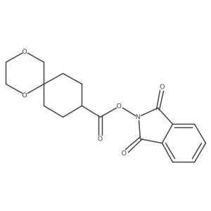 1,3-dioxo-2,3-dihydro-1H-isoindol-2-yl 1,4-dioxaspiro[5.5]undecane-9-carboxylate结构式