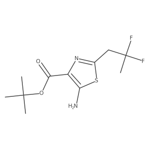 Tert-butyl 5-amino-2-(2,2-difluoropropyl)-1,3-thiazole-4-carboxylate Structure