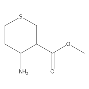 Methyl(3S,4R)-4-aminotetrahydro-2H-thiopyran-3-carboxylate Structure