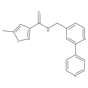 N-([2,4'-bipyridin]-4-ylmethyl)-5-methylisoxazole-3-carboxamide结构式