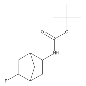tert-butyl N-{5-fluorobicyclo[2.2.1]heptan-2-yl}carbamate结构式