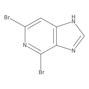 4,6-Dibromo-1H-imidazo[4,5-C]pyridine结构式