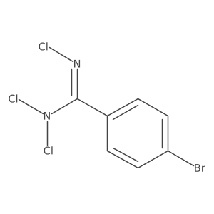 4-Bromo-N,N,N'-trichlorobenzenecarboximidamide结构式