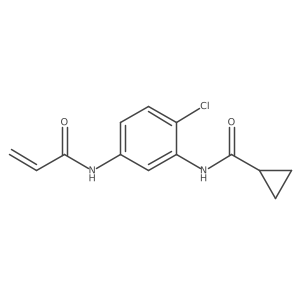 N-[2-Chloro-5-(prop-2-enoylamino)phenyl]cyclopropanecarboxamide结构式