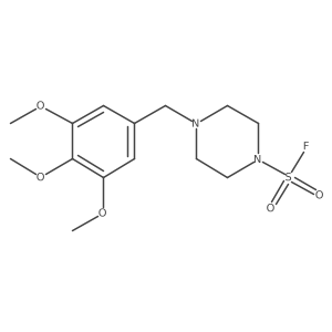 4-[(3,4,5-Trimethoxyphenyl)methyl]piperazine-1-sulfonyl fluoride Structure