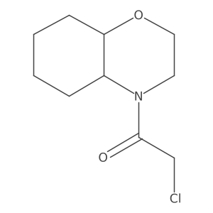 1-[(4Ar,8aR)-2,3,4a,5,6,7,8,8a-octahydrobenzo[b][1,4]oxazin-4-yl]-2-chloroethanone Structure