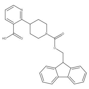 2-[1-(9H-Fluoren-9-ylmethoxycarbonyl)piperidin-4-yl]pyridine-3-carboxylic acid Structure