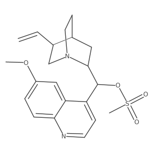 Cinchonan-9-ol, 6a(2)-methoxy-, 9-methanesulfonate, (8I+/-,9R)-结构式