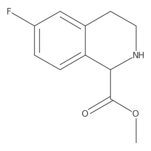methyl (1R)-6-fluoro-1,2,3,4-tetrahydroisoquinoline-1-carboxylate结构式