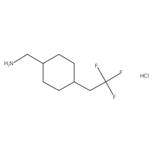 1-[4-(2,2,2-Trifluoroethyl)cyclohexyl]methanamine hydrochloride结构式