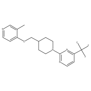 2-(4-{[(3-Methylpyridin-4-yl)oxy]methyl}piperidin-1-yl)-4-(trifluoromethyl)pyrimidine Structure