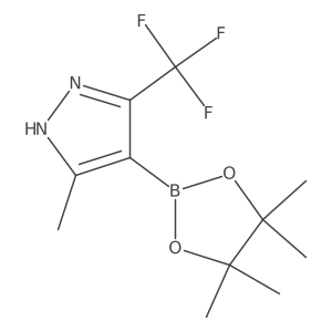 5-Methyl-4-(4,4,5,5-tetramethyl-1,3,2-dioxaborolan-2-yl)-3-(trifluoromethyl)-1H-pyrazole Structure