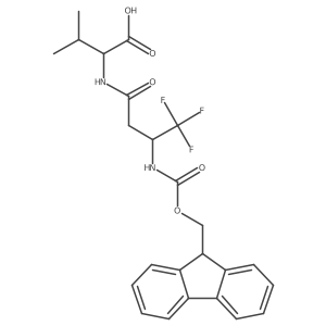 (2R)-2-[3-({[(9H-fluoren-9-yl)methoxy]carbonyl}amino)-4,4,4-trifluorobutanamido]-3-methylbutanoic acid Structure
