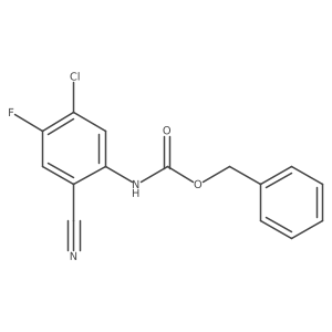 benzyl N-(5-chloro-2-cyano-4-fluorophenyl)carbamate结构式