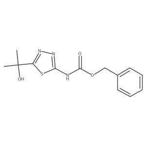 benzyl N-[5-(2-hydroxypropan-2-yl)-1,3,4-thiadiazol-2-yl]carbamate结构式
