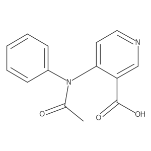 4-(N-phenylacetamido)pyridine-3-carboxylic acid结构式