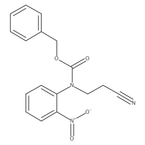benzyl N-(2-cyanoethyl)-N-(2-nitrophenyl)carbamate结构式