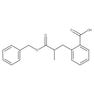 2-({[(Benzyloxy)carbonyl](methyl)amino}methyl)benzoic acid Structure