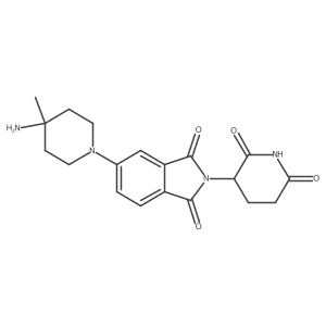 5-(4-amino-4-methylpiperidin-1-yl)-2-(2,6-dioxopiperidin-3-yl)-2,3-dihydro-1H-isoindole-1,3-dione结构式