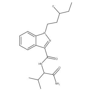 N-(1-amino-3-methyl-1-oxobutan-2-yl)-1-(3-fluoropentyl)-1H-indazole-3-carboxamide Structure
