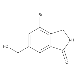 4-Bromo-6-(hydroxymethyl)isoindolin-1-one Structure