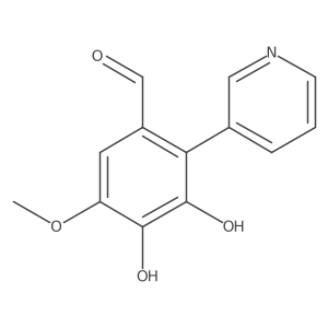 3,4-Dihydroxy-5-methoxy-2-(3-pyridinyl)benzaldehyde Structure