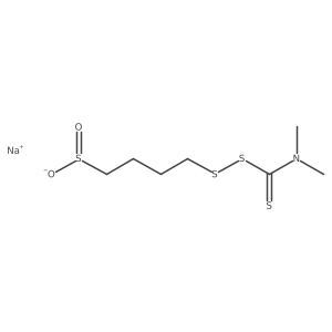 Sodium 4-[(dimethylcarbamothioyl)disulfanyl]butane-1-sulfinate Structure