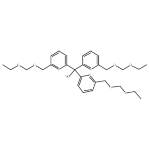 Tris(6-((ethoxymethoxy)methyl)pyridin-2-yl)methanol结构式