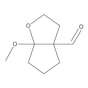 6A-methoxy-hexahydro-2H-cyclopenta[b]furan-3a-carbaldehyde Structure