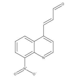 3-(8-Nitro-4-quinolinyl)-2-propenal结构式