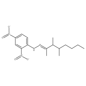 3,4-Dimethyl-2-octanone 2-(2,4-dinitrophenyl)hydrazone结构式